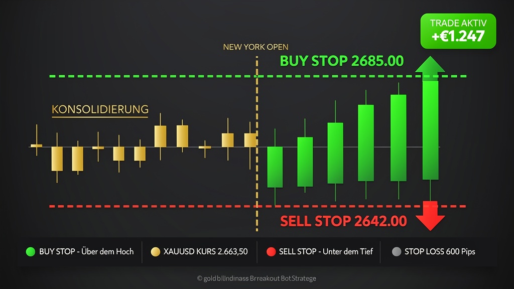 Breakout Bot XAUUSD Strategie — BUY STOP & SELL STOP Erklärung